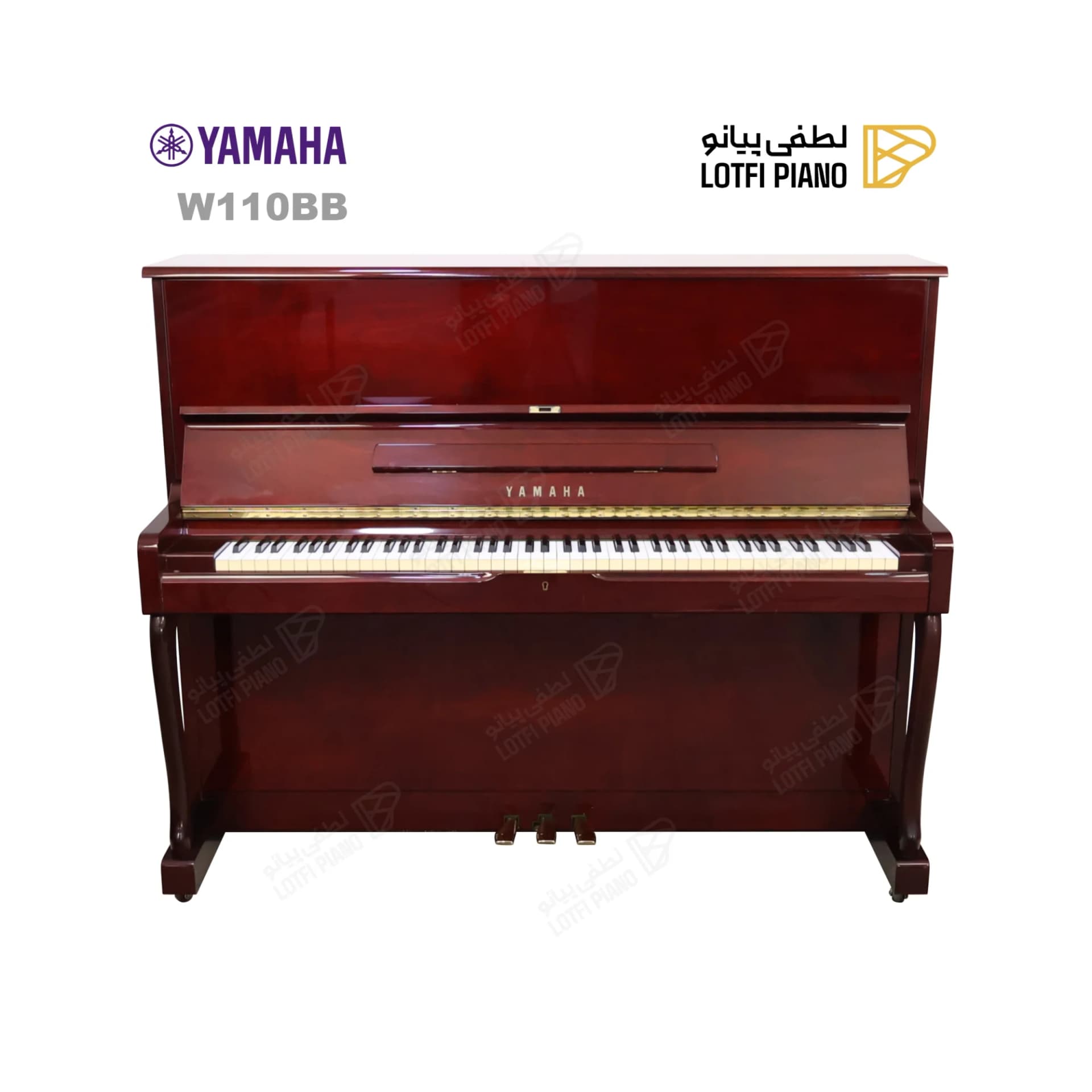 پیانو آکوستیک یاماها مدل Yamaha W110BB
