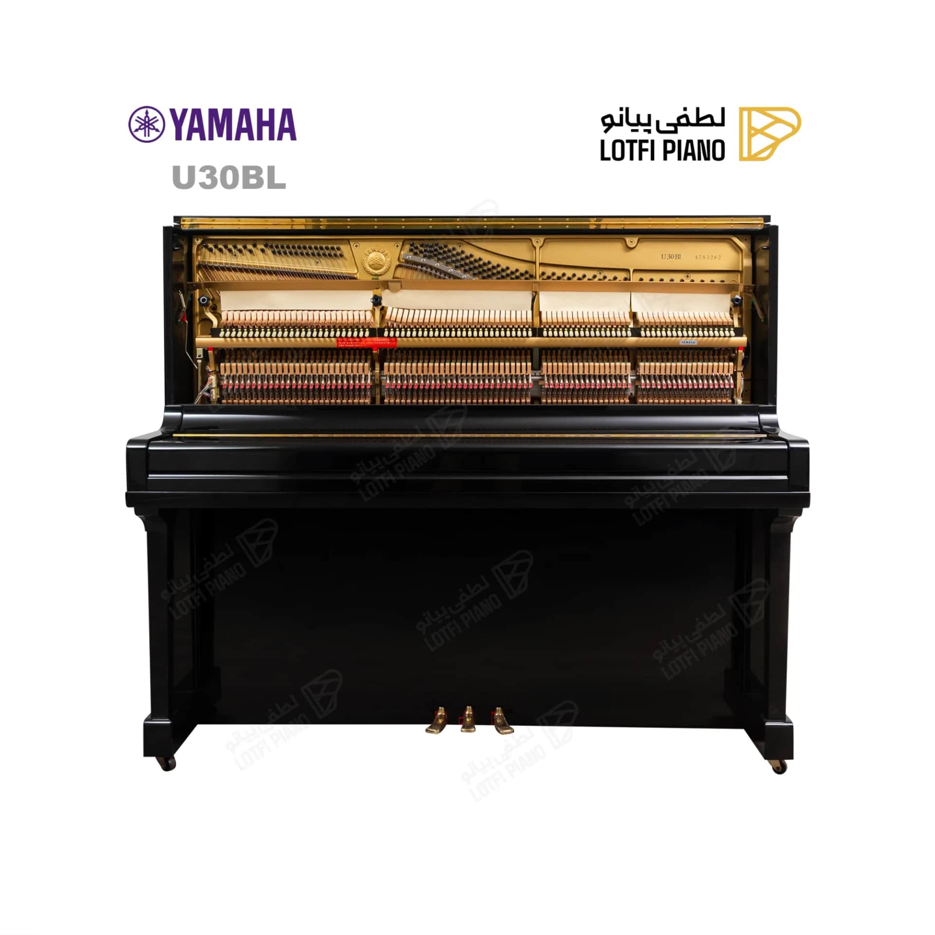 پیانو آکوستیک یاماها مدل YAMAHA U30BL - thumbnail 6