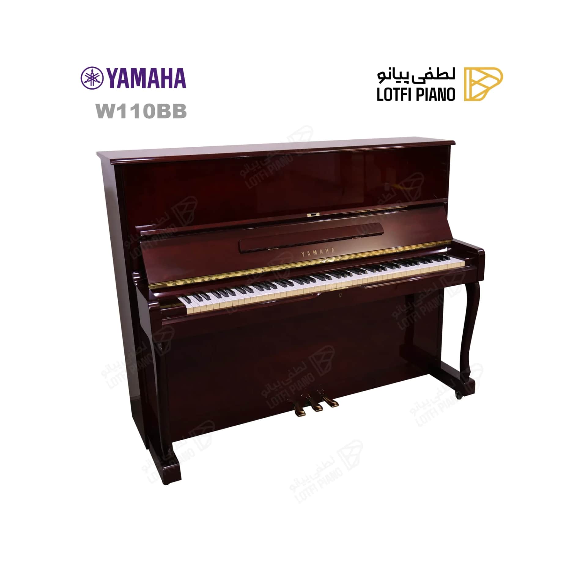 پیانو آکوستیک یاماها مدل Yamaha W110BB - thumbnail 4
