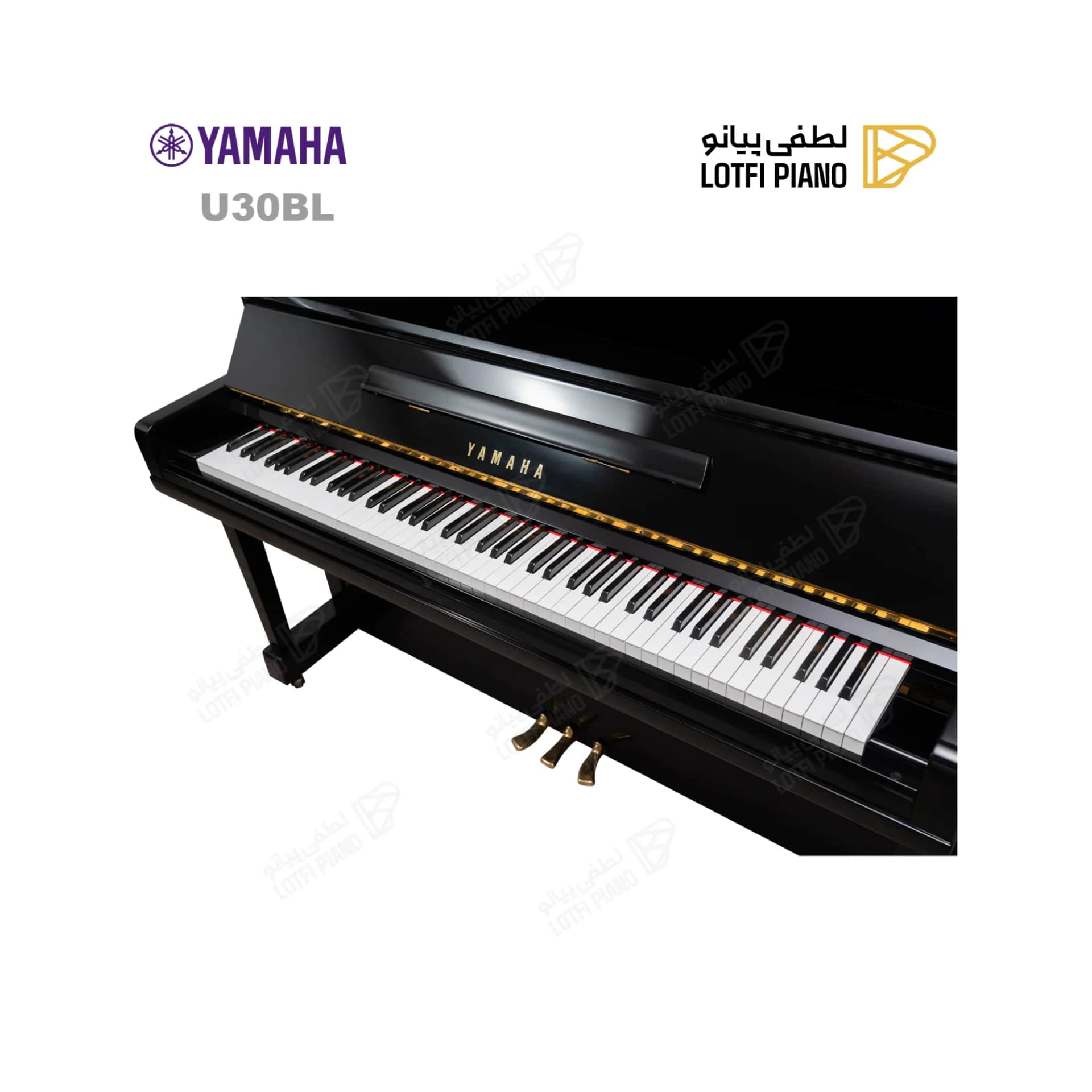 پیانو آکوستیک یاماها مدل YAMAHA U30BL - thumbnail 4