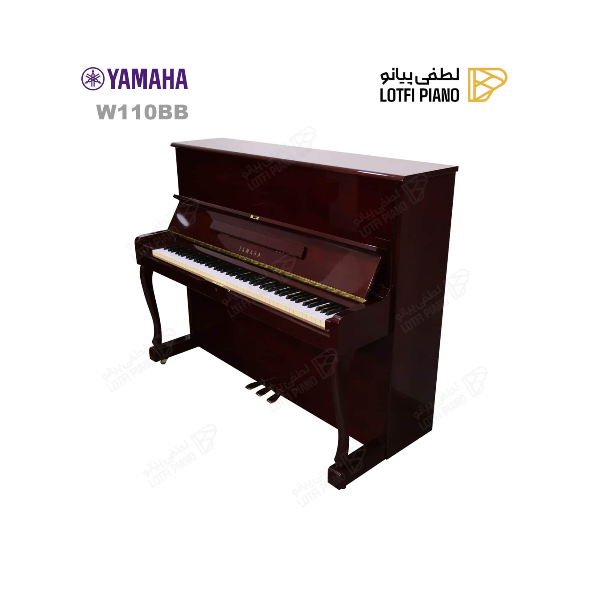 پیانو آکوستیک یاماها مدل Yamaha W110BB - thumbnail 3