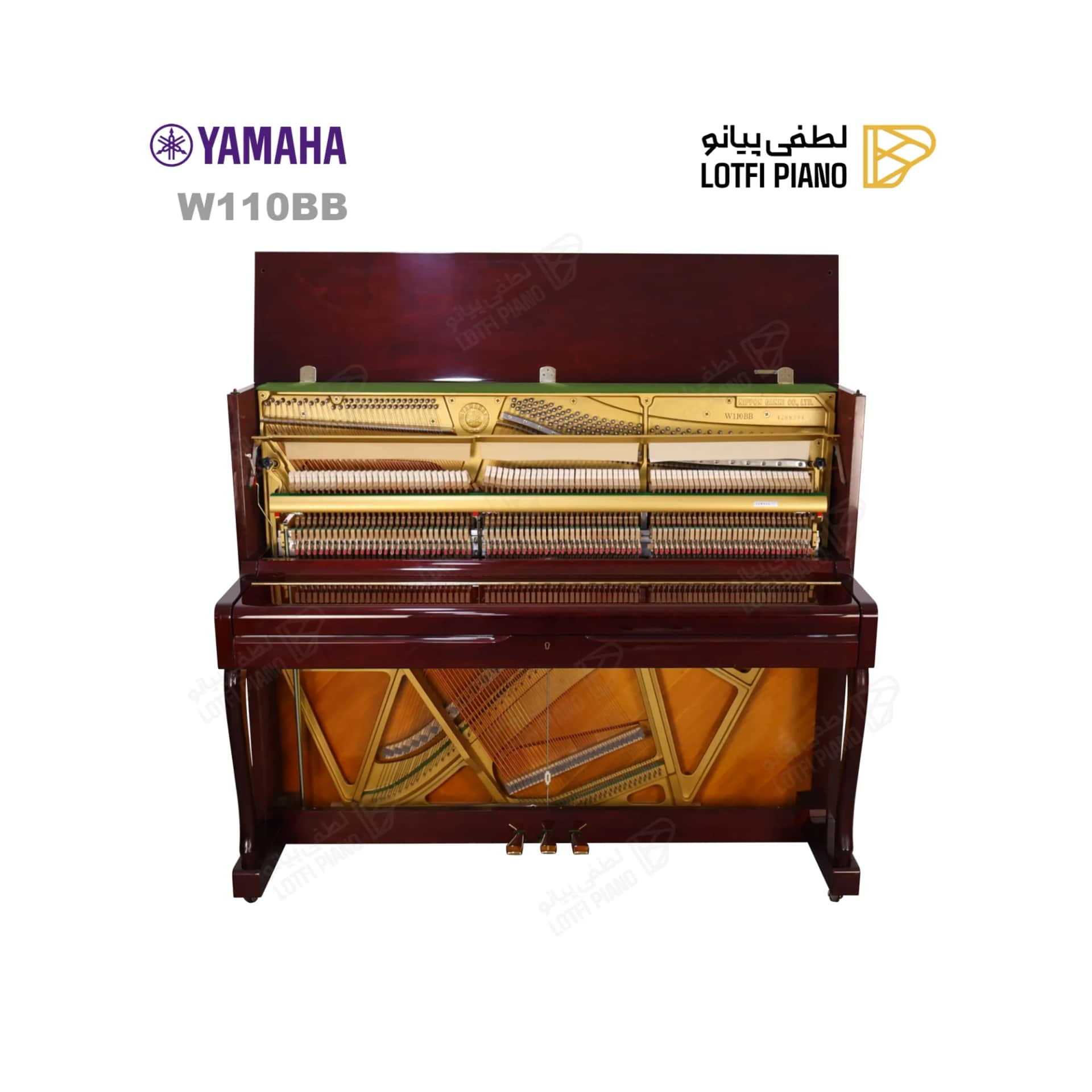 پیانو آکوستیک یاماها مدل Yamaha W110BB - 5